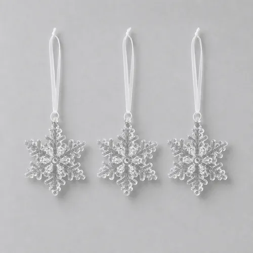 3 flocons de neige