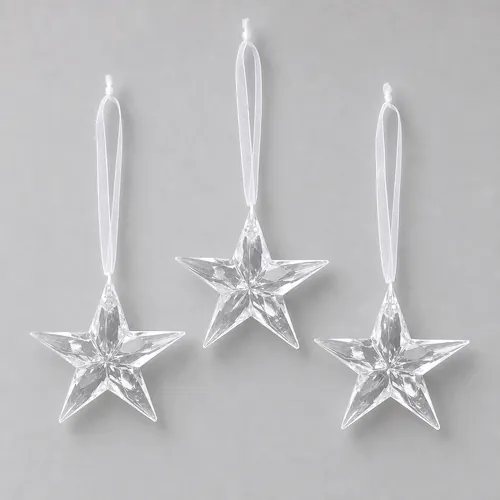 3 étoiles facettées
